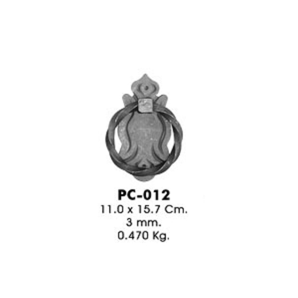 Ручка дверная РС-012 (11,0х15,7см, 3,0мм, 0,470кг)