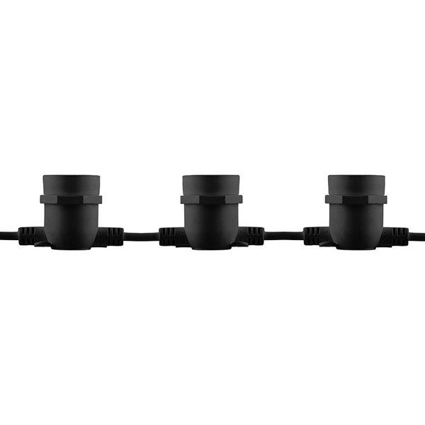 Гирлянды электрические FERON CL50-8, Е27, до 80Вт, черный,  8м