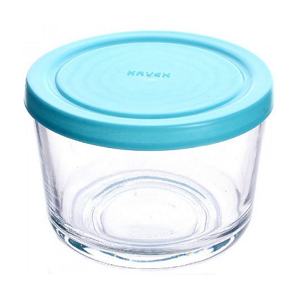 Контейнер для продуктов стекло с крышкой пластик 0,8 л KAVEN Paprik2