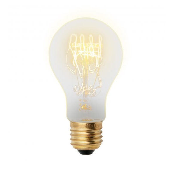 Лампа накаливания UNIEL Vintage Е27, 60Вт, 300лм IL-V-A60-60/GOLDEN/E27