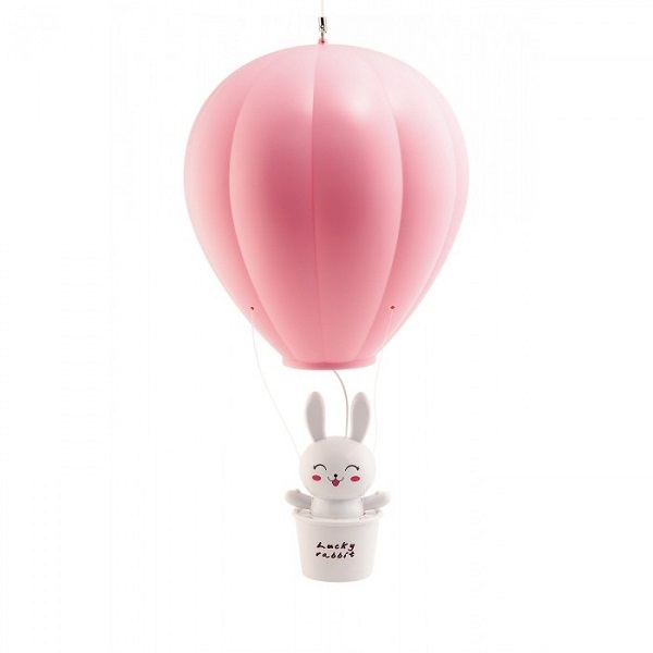 Фонарь-ночник аккумуляторный LUCIA 101 Воздушный шар, 4х0,2Вт, 240мАч, ПДУ, розовый