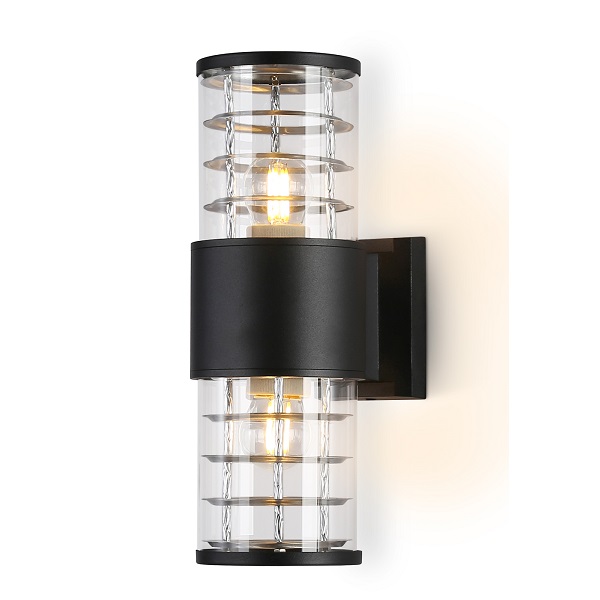 Светильник AMBRELLA LIGHT ST2525/2 BK/CL 11Вт, 2хЕ27, черный/прозрачный