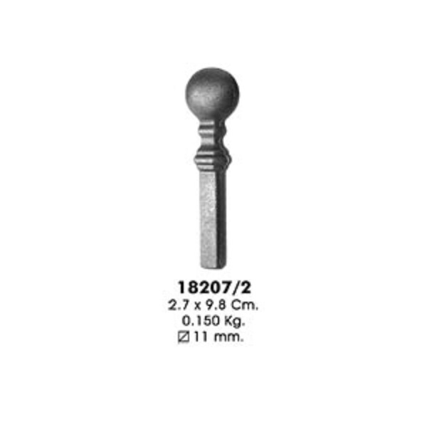Наконечник 18207/2 (2,7х9,8см, d-11мм, 0,150кг)