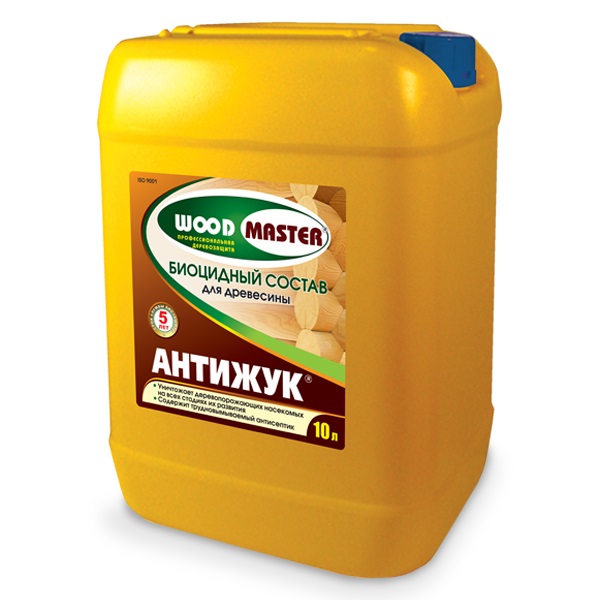 Биоцидный состав для древесины АНТИЖУК РОГНЕДА (WOODMASTER) 10 л