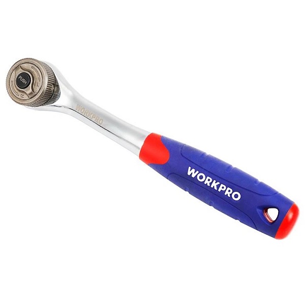 Трещотка для торц. головок Cr-V 3/8"  WORKPRO с двойным приводом