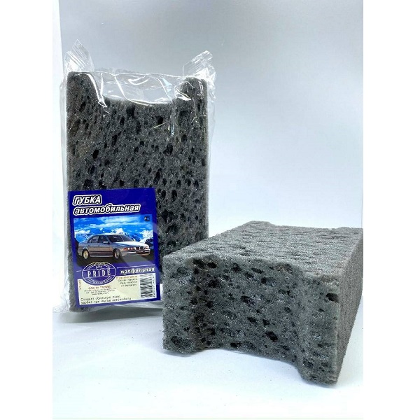 Автогубка PRIDE для мытья автомобиля, профильная, поролон
