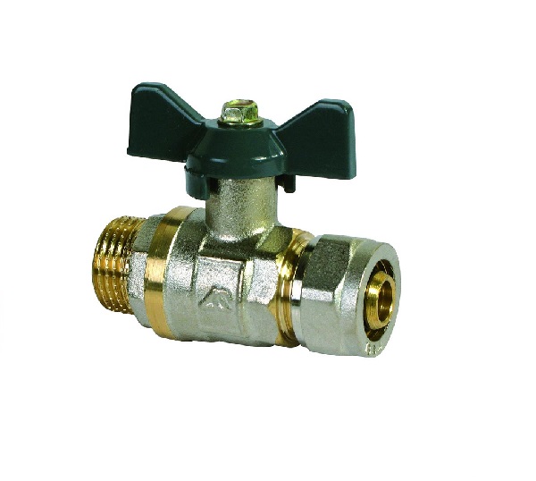 Кран шаровый с обжимным соединением 16х1/2" Н