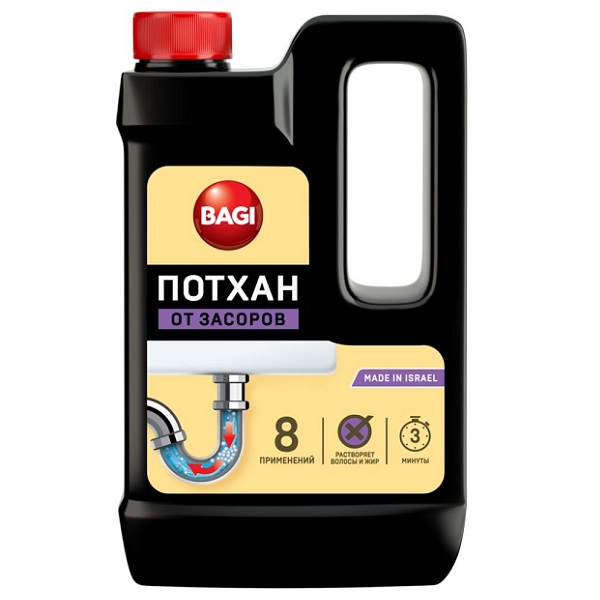 BAGI ПОТХАН средство для устранения засоров, гранулы 600г