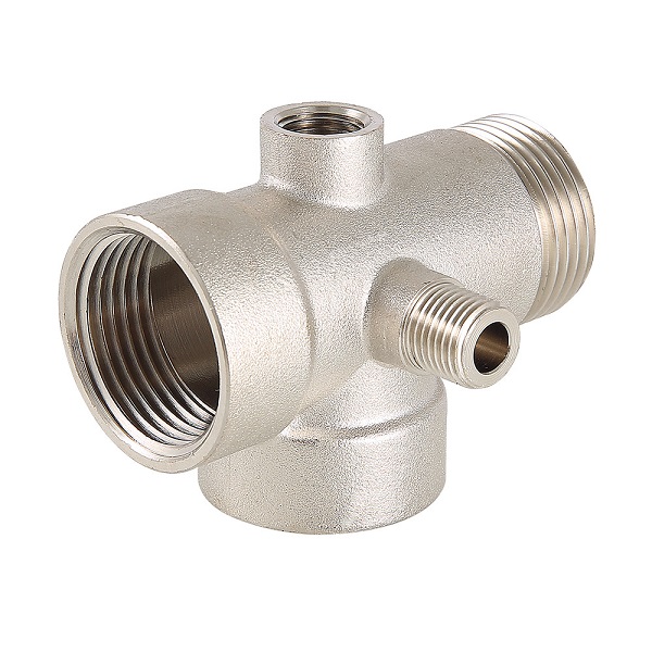 Соединитель для насоса пятиходовой VALTEC 1"х1/4"х1/4" х110мм ВВН