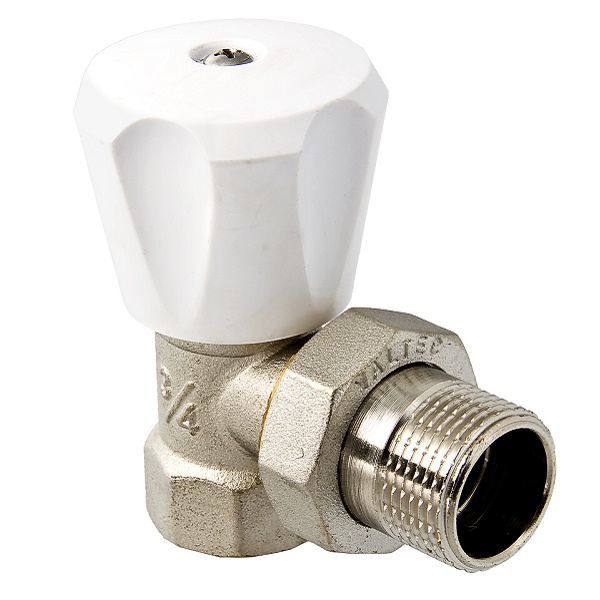 Кран для радиатора VALTEC 1/2 угловой г/ш VT.007.LN.04