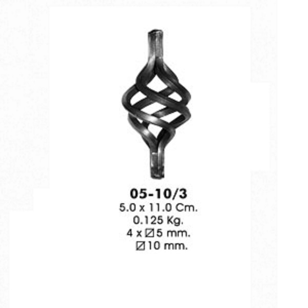 Корзинка 05-10/3 (5,0х11,0см, d-10мм, 0,125кг)