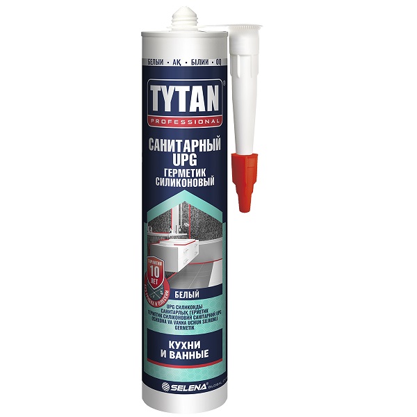 Герметик силиконовый санитарный TYTAN Professional UPG Кухни и ванные, прозрачный, 280 мл