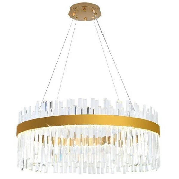 Люстра AMBRELLA LIGHT TR5012 88Вт 3000-6400K до 28 кв м, золото/прозрачный