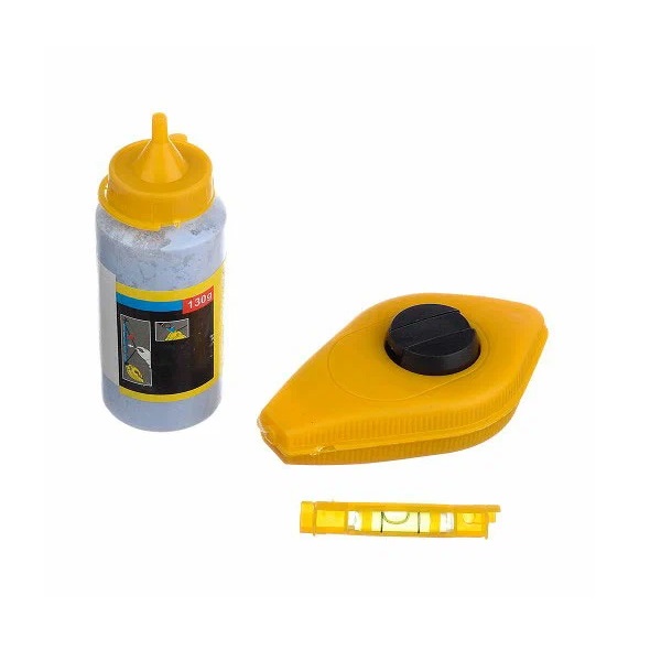 Шнур разметочный и порошок VERTEXTOOLS, белый,  30 м