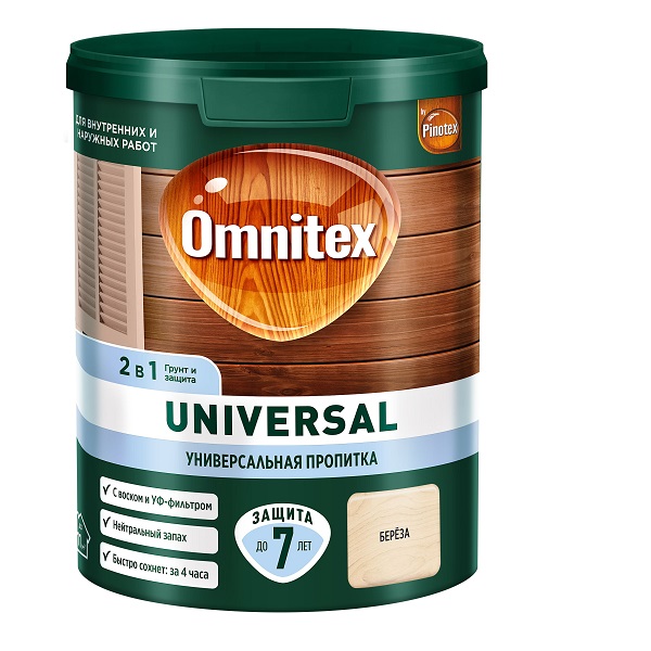 Пропитка для древесины Omnitex UNIVERSAL Палисандр  0,9л