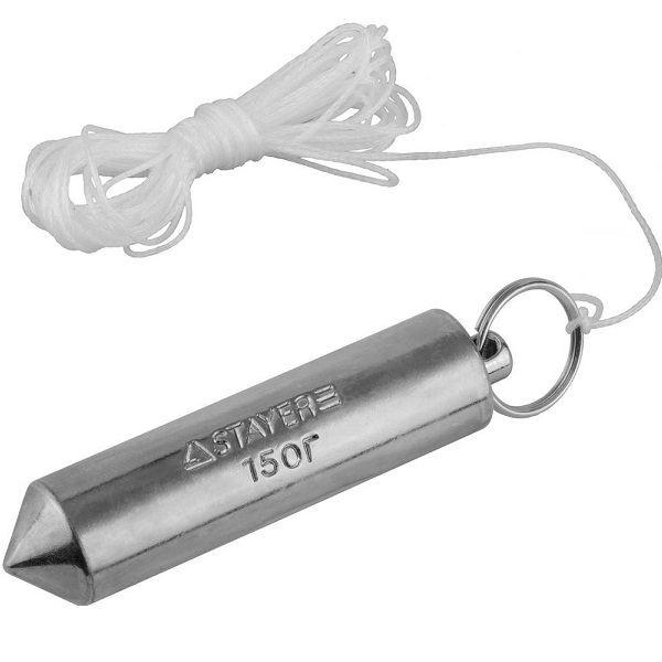 Отвес STAYER MASTER строительный со шнуром, 150г