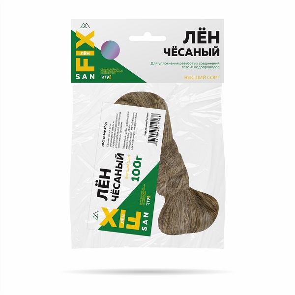 Лён чесанный коса SAN FIX 100г