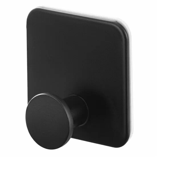 Крючок самоклеящийся ELCASA 1шт. металл, черный