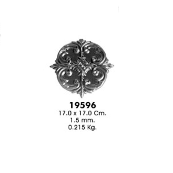 Декоративный элемент 19596 (17,0х17,0см, 1,5мм, 0,215кг)