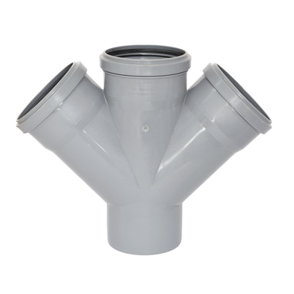 Крестовина Ø 110х110х110 мм 45° полипропилен