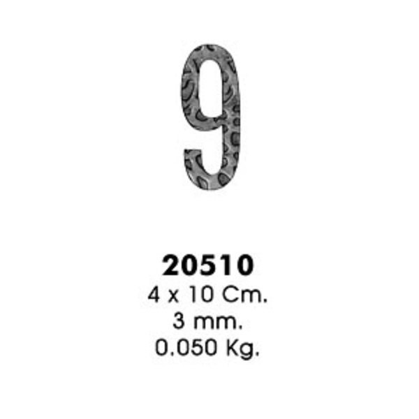 Декоративный элемент 20510-9 (4х10см, 3,0мм, 0,050кг)