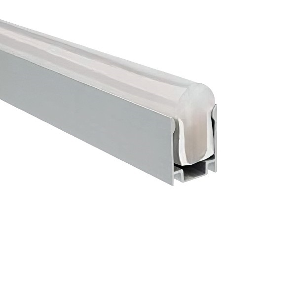 Профиль алюминиевый для гибкого неона накладной GENERAL GAL-GLS-2000-8-16-NL, 8х16мм, 2м