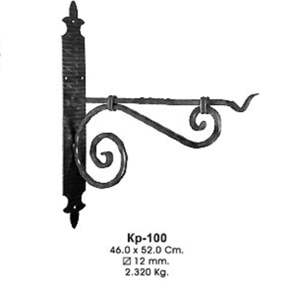 Кронштейн для цветов Кр-100 (46,0х52,0см, d-12мм, 2,320кг)