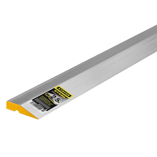 Правило STAYER MASTER алюминиевое, с ребром жесткости, 2,5м