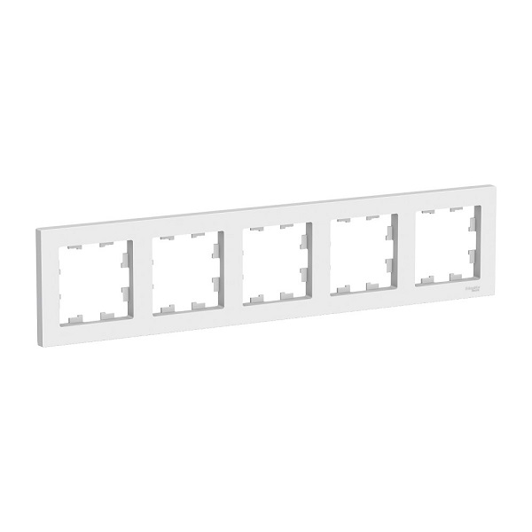 SchE AtlasDesign БЕЛЫЙ Рамка 5-постовая