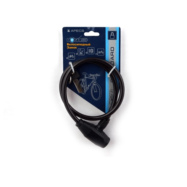Замок велосипедный APECS PD-81-65см