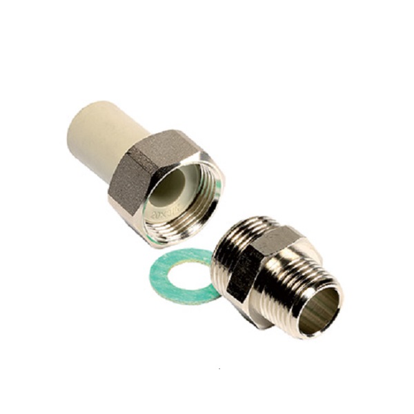 Американка комбинированная наружная резьба 32*1" полипропилен серый EKOPLASTIK