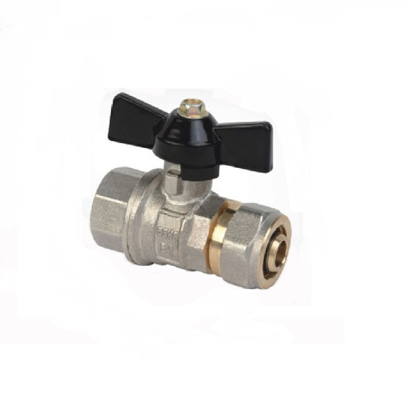 Кран шаровый с обжимным соединением 16х1/2" В