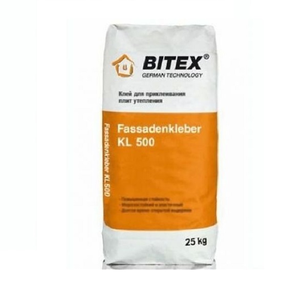 Клей BITEX 500 для приклеивания утеплителей, 25кг