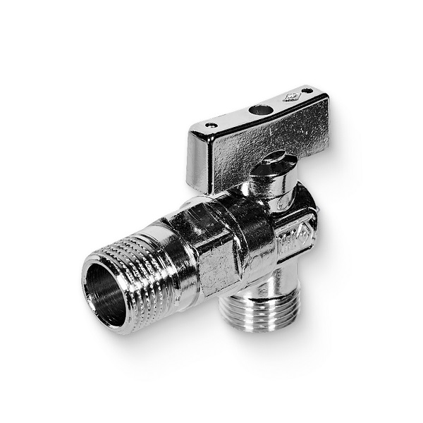Кран Bugatti MIAMI шаровый угловой 1/2"х1/2" с отражателем