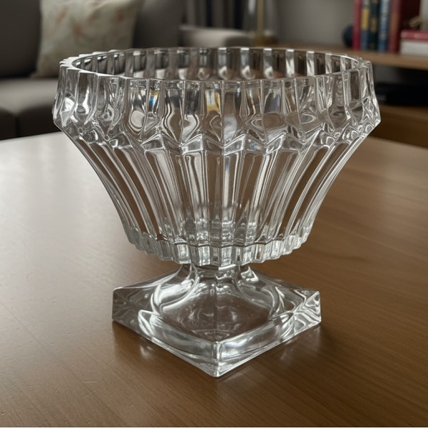 Конфетница стекло VESSEN d22см, h20,5см на ножке