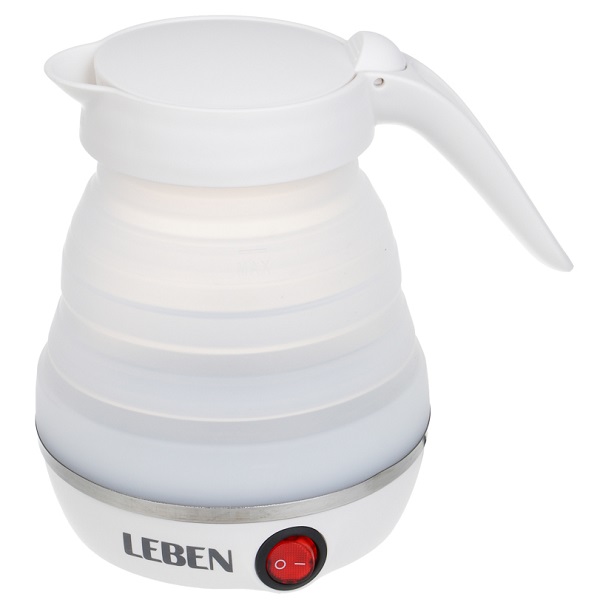 Чайник электрический LEBEL 600Вт, 0,6л складной, пластик/силикон