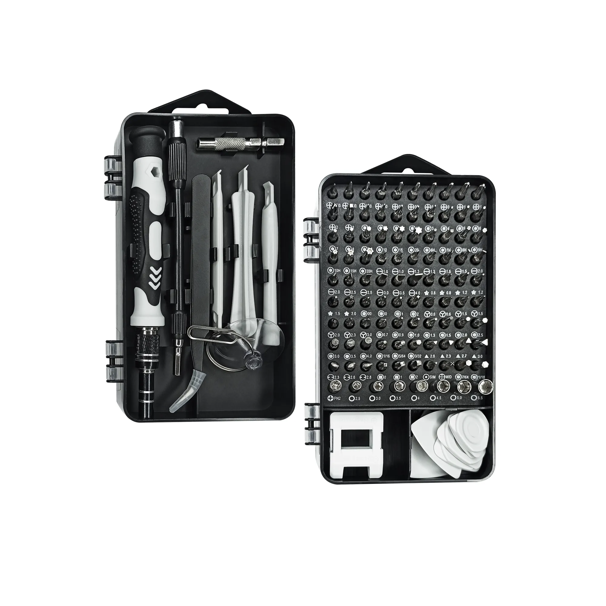 Набор отверткок с битами и адаптерами, VERTEX TOOLS 115 предметов