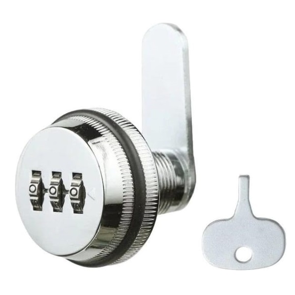 Замок мебельный СТАНДАРТ ЗМК 090-20ММ кодовый, хром