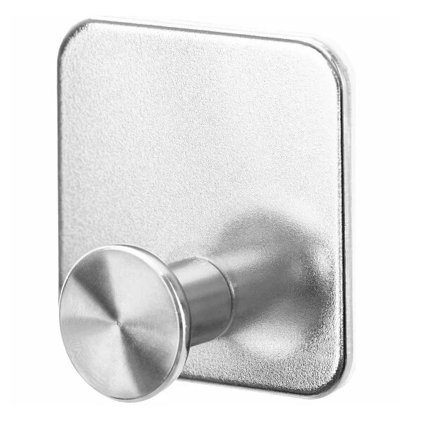 Крючок самоклеящийся ELCASA 1шт. металл, серебро