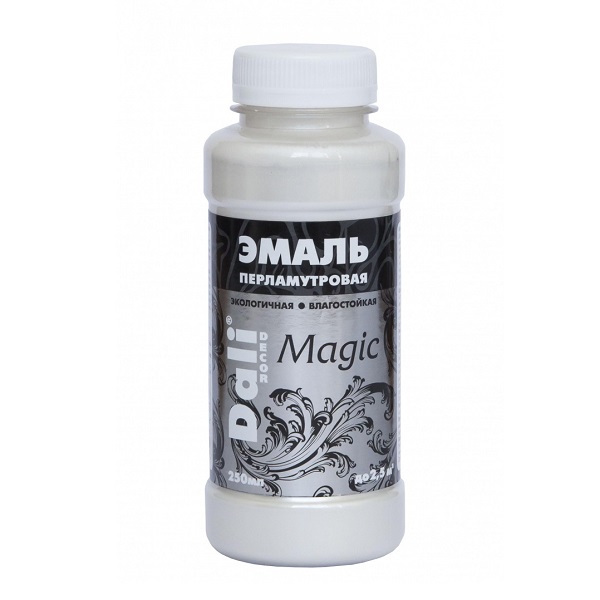 Эмаль акриловая Dali Decor Magic ПЕРЛАМУТРОВАЯ серебро, 0,25л