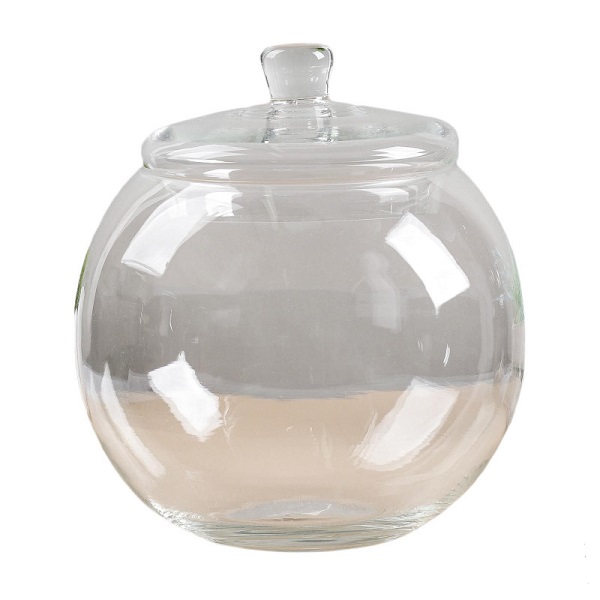 Ваза стекло Шаровая 5л h25см, с крышкой