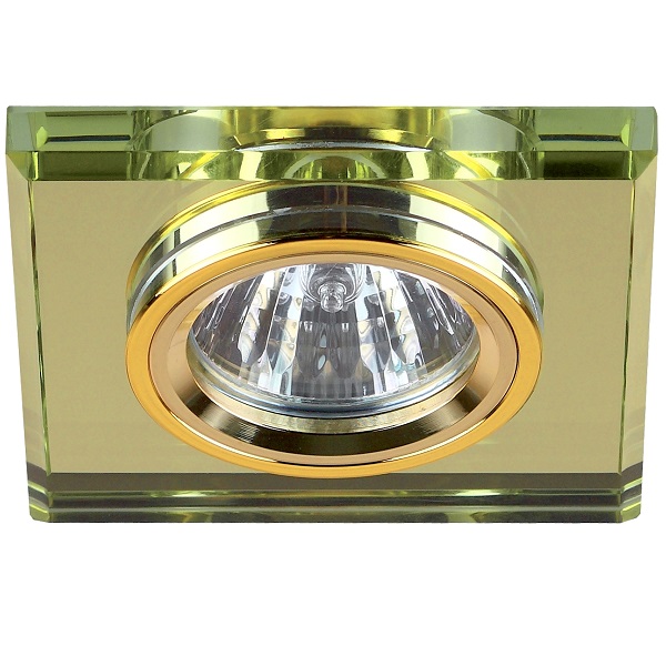 Светильник точечный свет ЭРА DK8 GD/YL MR16 зеркальный/желтый/золото