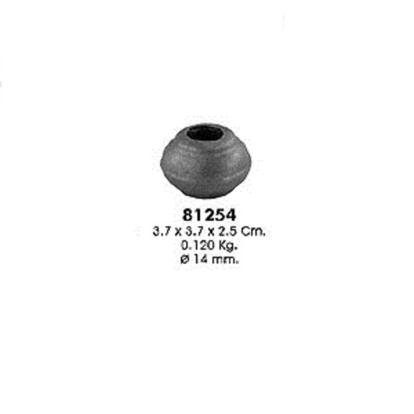 Поковка для стоек 81254  отв. d14мм (3,7х3,7х2,5см, d-14мм, 0,120кг)