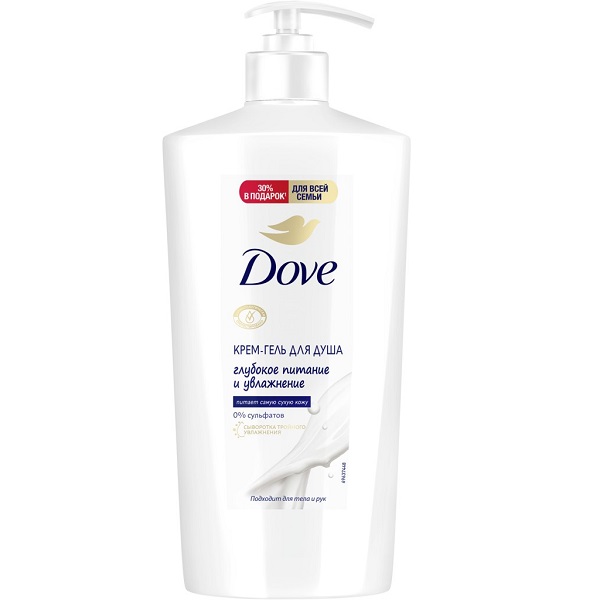 Гель-крем для душа DOVE 610мл