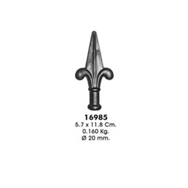 Пика 16985 (5,7х11,8см, d-20мм, 0,160кг)