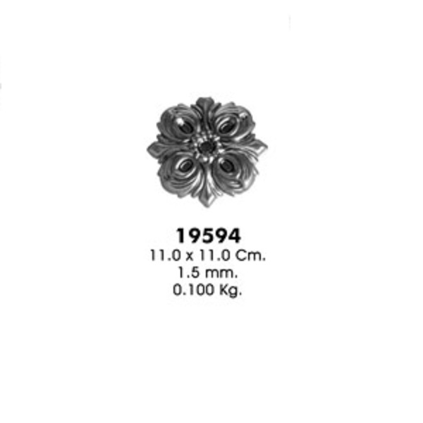 Декоративный элемент 19594 (11,0х11,0см, 1,5мм, 0,100кг)