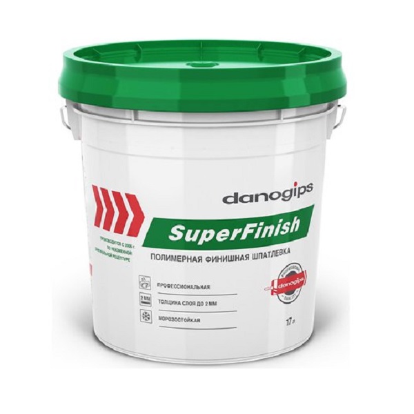 Шпатлевка DANOGIPS SuperFinish, 17л (28кг)