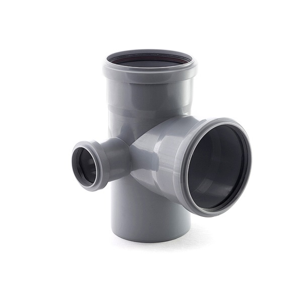 Крестовина Ø 110х110х50 мм 87° 2-х плоскостная правая полипропилен