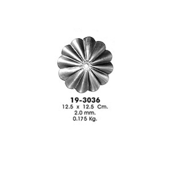 Штампованный элемент 19-3036 (12,5х12,5см, 2,0мм, 0,175кг)