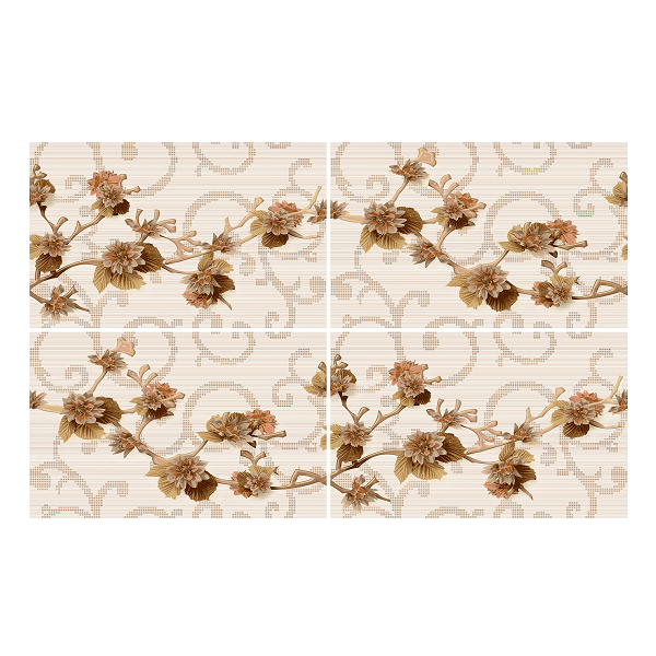 TERRACOTTA Line Vine Плитка настенная ПАННО (4 плитки) 500х800 (0,4м2)